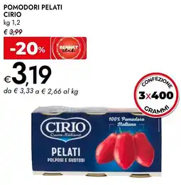 Bennet Pomodori pelati CIRIO offerta