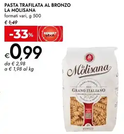 Bennet Pasta trafilata al bronzo LA MOLISANA offerta