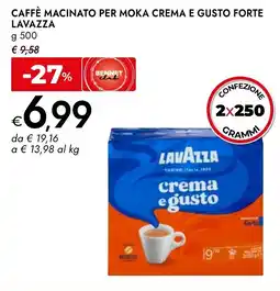 Bennet Caffè macinato per moka crema e gusto forte LAVAZZA offerta