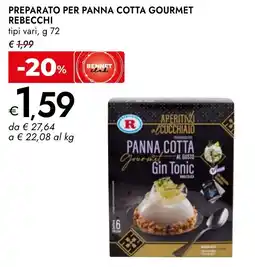 Bennet Preparato per panna cotta gourmet REBECCHI offerta