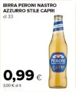 Tigre Birra peroni nastro azzurro stile capri offerta