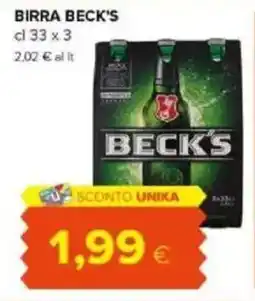 Tigre Birra BECK'S offerta