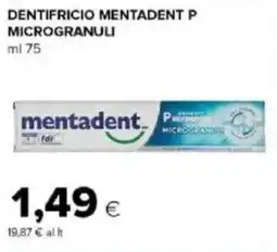 Tigre Dentifricio mentadent p microgranuli offerta