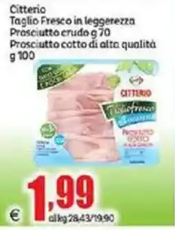 Elite Citterio Taglio Fresco in leggerezza Prosciutto crudo-Prosciutto cotto di alta qualità offerta