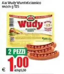 Elite Aia Wudy Wurstel classico snack offerta
