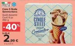 Carrefour Market Cono 5 Stelle Sammontana offerta