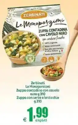 Elite Zerbinati Le Monoporzioni Zuppa contadina con cavolo offerta