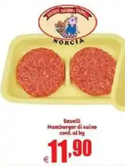 Elite Savelli Hamburger di suino offerta