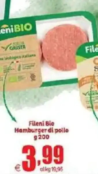 Elite Fileni Bio Hamburger di pollo offerta