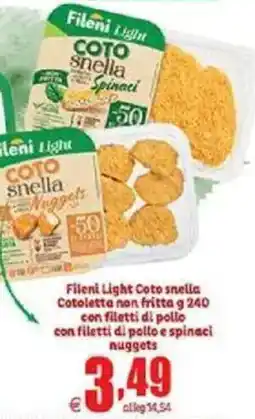 Elite Filent Light Coto snella Cotoletta non fritta offerta