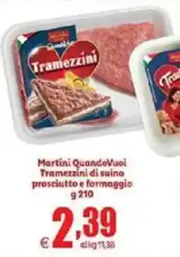 Elite Martini QuandoVuol Tramezzini di suino prosciutto e formaggio offerta