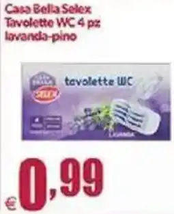 Elite Casa Bella Selex Tavolette WC 4 pz lavanda-pino offerta