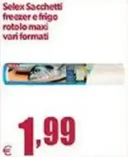 Elite Selex Sacchetti freezer e frigo rotolo maxi vari formati offerta