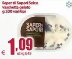 Elite Saper di Sapori Selex vaschette gelato vari tipi offerta