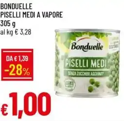 IperFamila Bonduelle piselli medi a vapore offerta