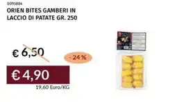Prezzemolo e Vitale Orien bites gamberi in laccio di patate offerta