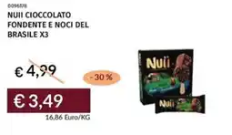 Prezzemolo e Vitale Nuii cioccolato fondente e noci del brasile x3 offerta