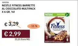 Prezzemolo e Vitale Nestle fitness barrette al cioccolato multipack offerta