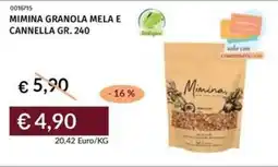 Prezzemolo e Vitale Mimina granola mela e cannella offerta