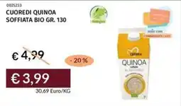 Cuoredi quinoa soffiata bio