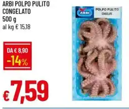 IperFamila Arbi polpo pulito congelato offerta