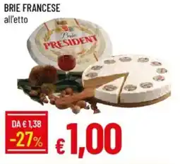 IperFamila Brie francese PRESIDENT offerta