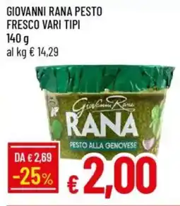 IperFamila Giovanni rana pesto fresco vari tipi offerta