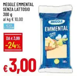 IperFamila Meggle emmental senza lattosio offerta
