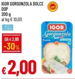 IperFamila Igor gorgonzola dolce DOP offerta