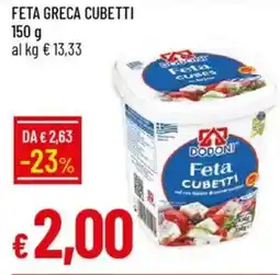 IperFamila Feta greca cubetti DODONI offerta