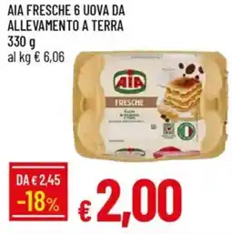 IperFamila Aia fresche 6 uova da allevamento a terra offerta