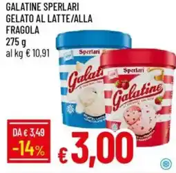 IperFamila Galatine sperlari gelato al latte/alla fragola offerta