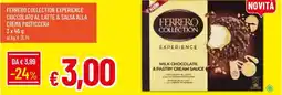 IperFamila Ferrero collection experience cioccolato al latte & salsa alla crema pasticcera offerta
