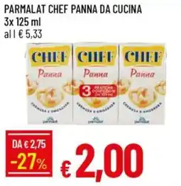 IperFamila Parmalat chef panna da cucina offerta
