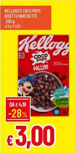 IperFamila Kellogg's coco pops risetti/barchette offerta