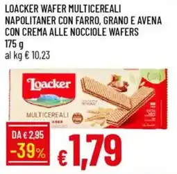 IperFamila Loacker wafer multicereali napolitaner offerta