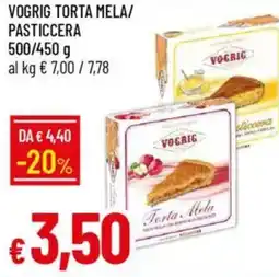 IperFamila Vogrig torta mela/ pasticcera offerta