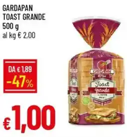IperFamila Gardapan toast grande offerta