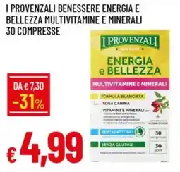IperFamila I provenzali benessere energia e bellezza multivitamine e minerali 30 compresse offerta