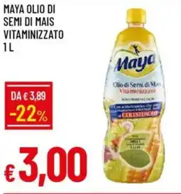 IperFamila Maya olio di semi di mais vitaminizzato offerta
