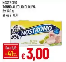 IperFamila Nostromo tonno all'olio di oliva offerta