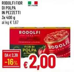 IperFamila Rodolfi fior di polpa in pezzetti offerta