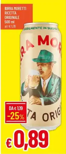 IperFamila Birra moretti ricetta originale offerta