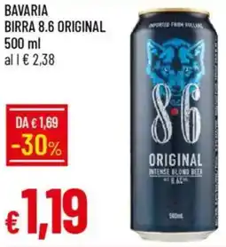 IperFamila Bavaria birra 8.6 original offerta