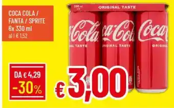 IperFamila Coca cola / fanta / sprite offerta