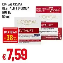 IperFamila L'oreal crema revitalift giorno/ notte offerta