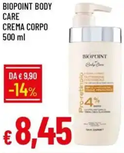 IperFamila Biopoint body care crema corpo offerta