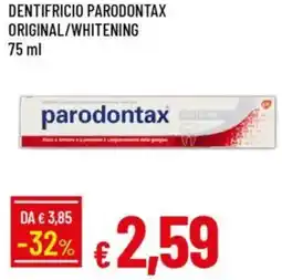 IperFamila Dentifricio parodontax original/whitening offerta