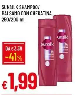 IperFamila Sunsilk shampoo/ balsamo con cheratina offerta