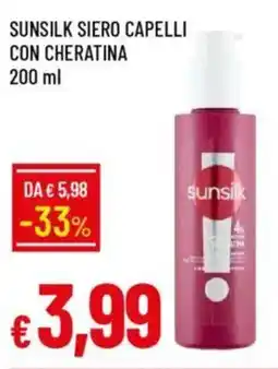 IperFamila Sunsilk siero capelli con cheratina offerta